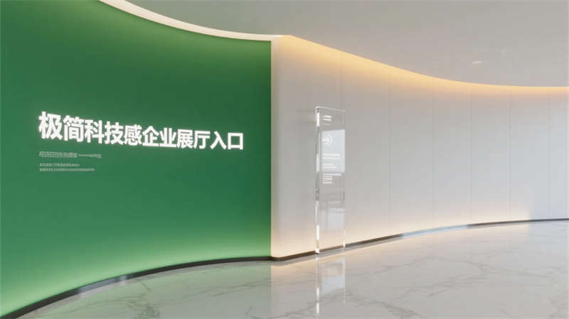 科技綠洲，合肥創(chuàng)新企業(yè)辦公樓展廳設(shè)計效果圖